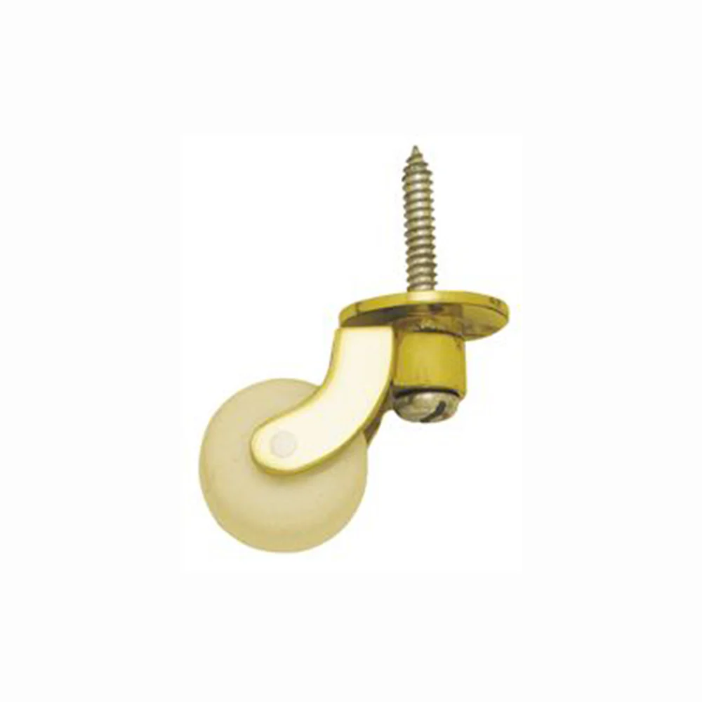Superior Brass Castor White Ceramic Wheel Screw - Available in Various Sizes - Image 5