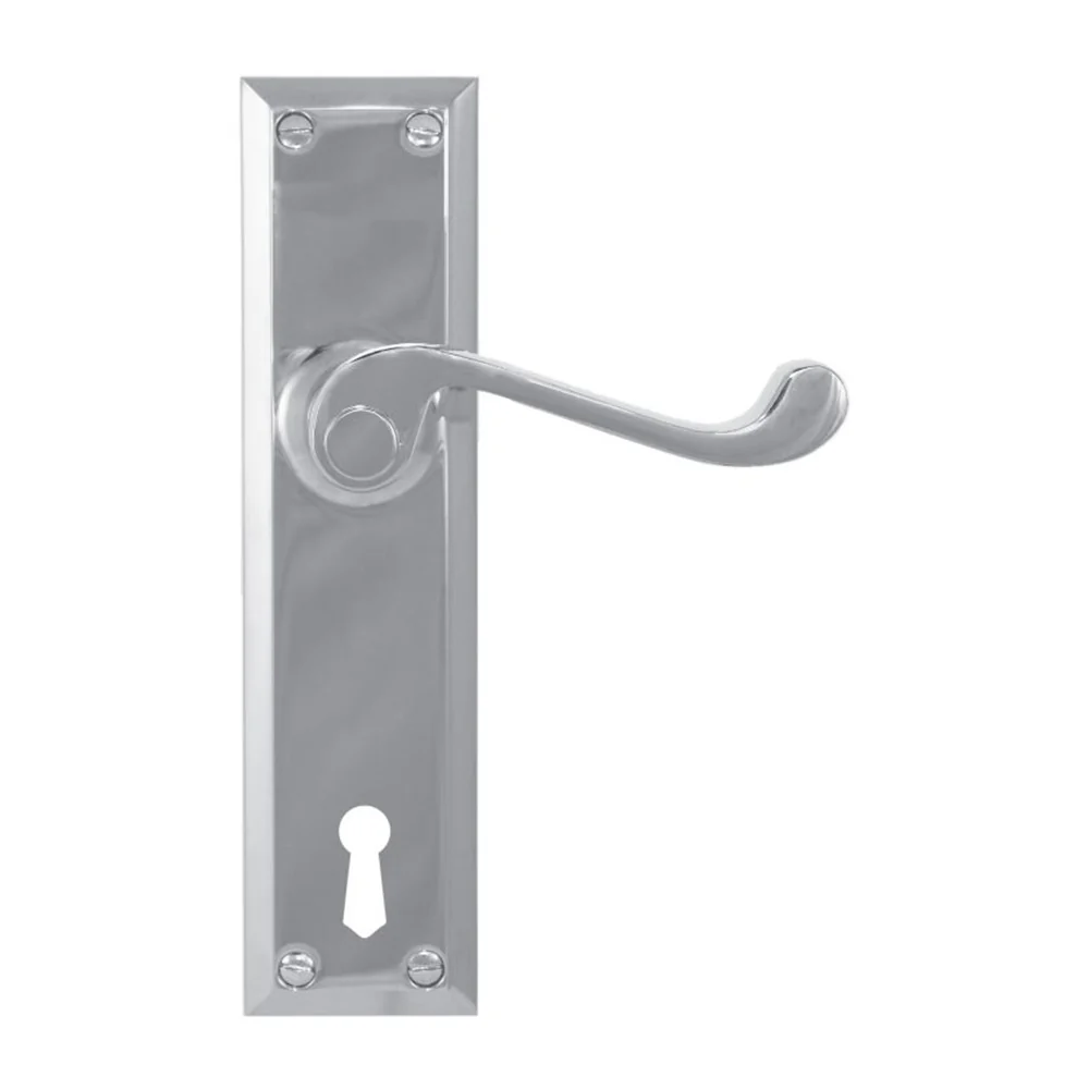 Superior Brass Classic Door Lever Single Step Bitkey Hole - Available in Various Finishes - Image 6