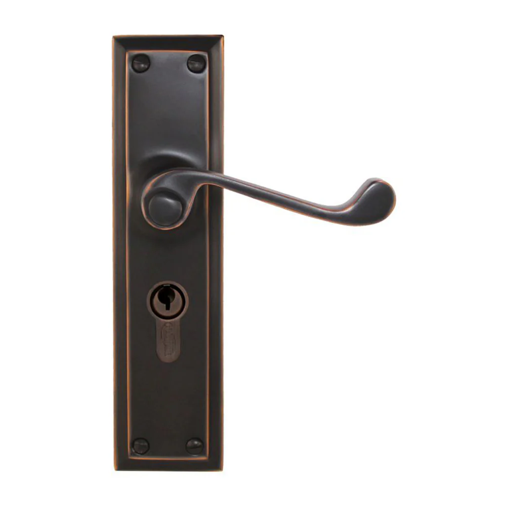 Superior Brass Classic Door Lever Single Step Entrance Set - Available in Various Finishes - Image 4