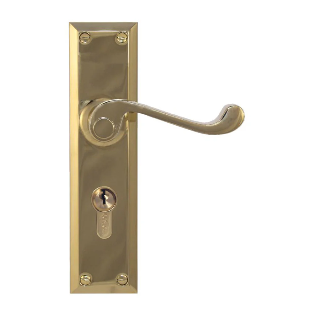 Superior Brass Classic Door Lever Single Step Entrance Set - Available in Various Finishes - Image 8