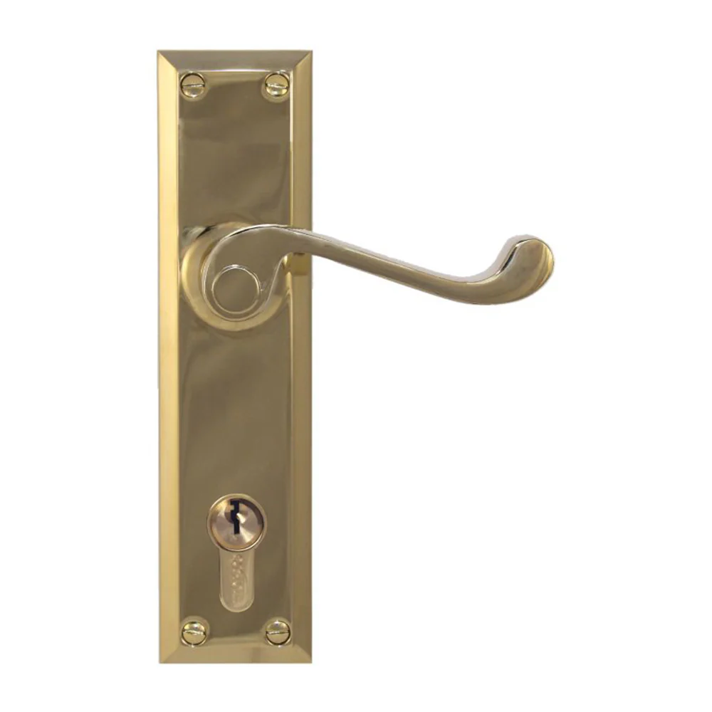 Superior Brass Classic Door Lever Single Step Entrance Set - Available in Various Finishes - Image 9