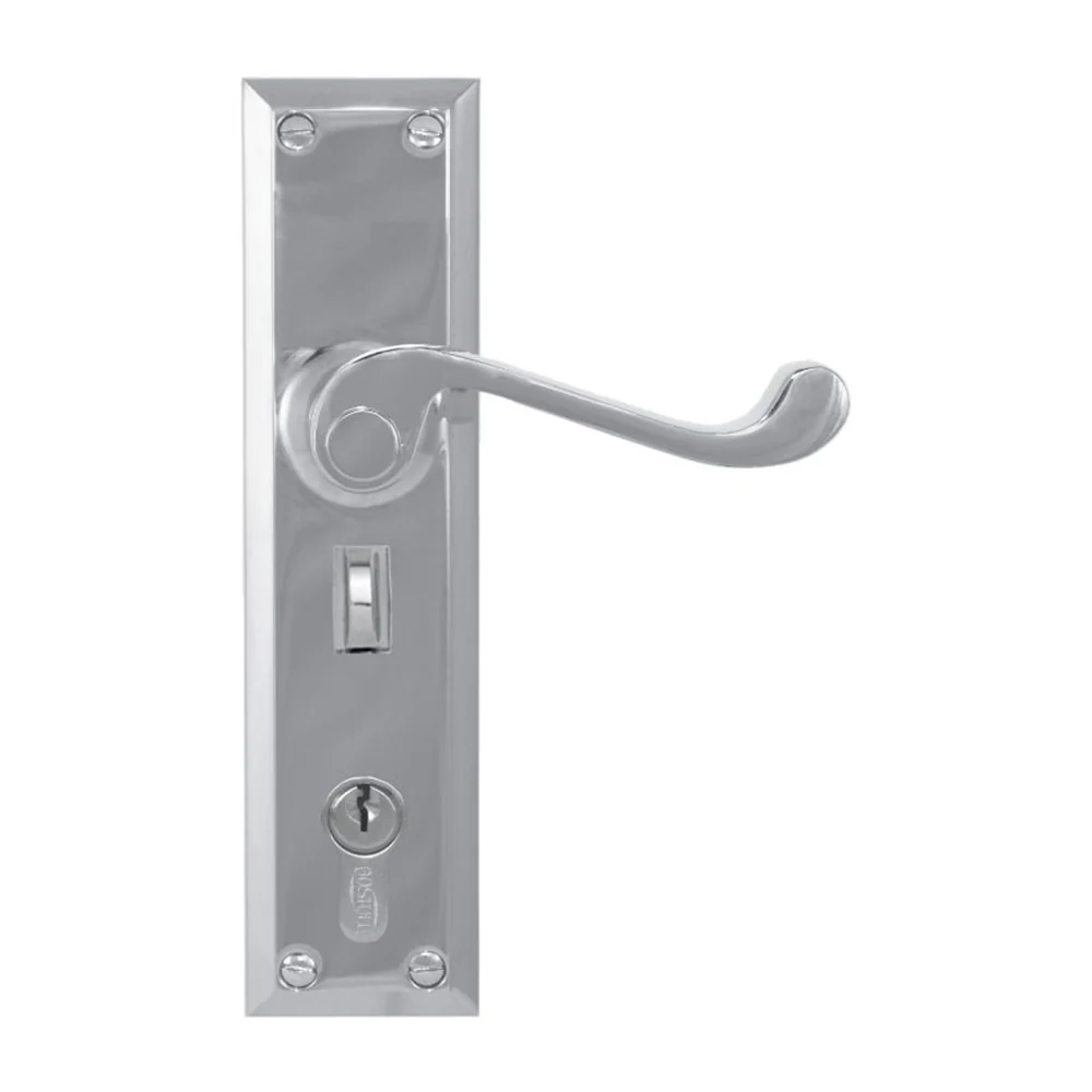 Superior Brass Classic Door Lever Single Step Entrance with Privacy - Available in Various Finishes - Image 6