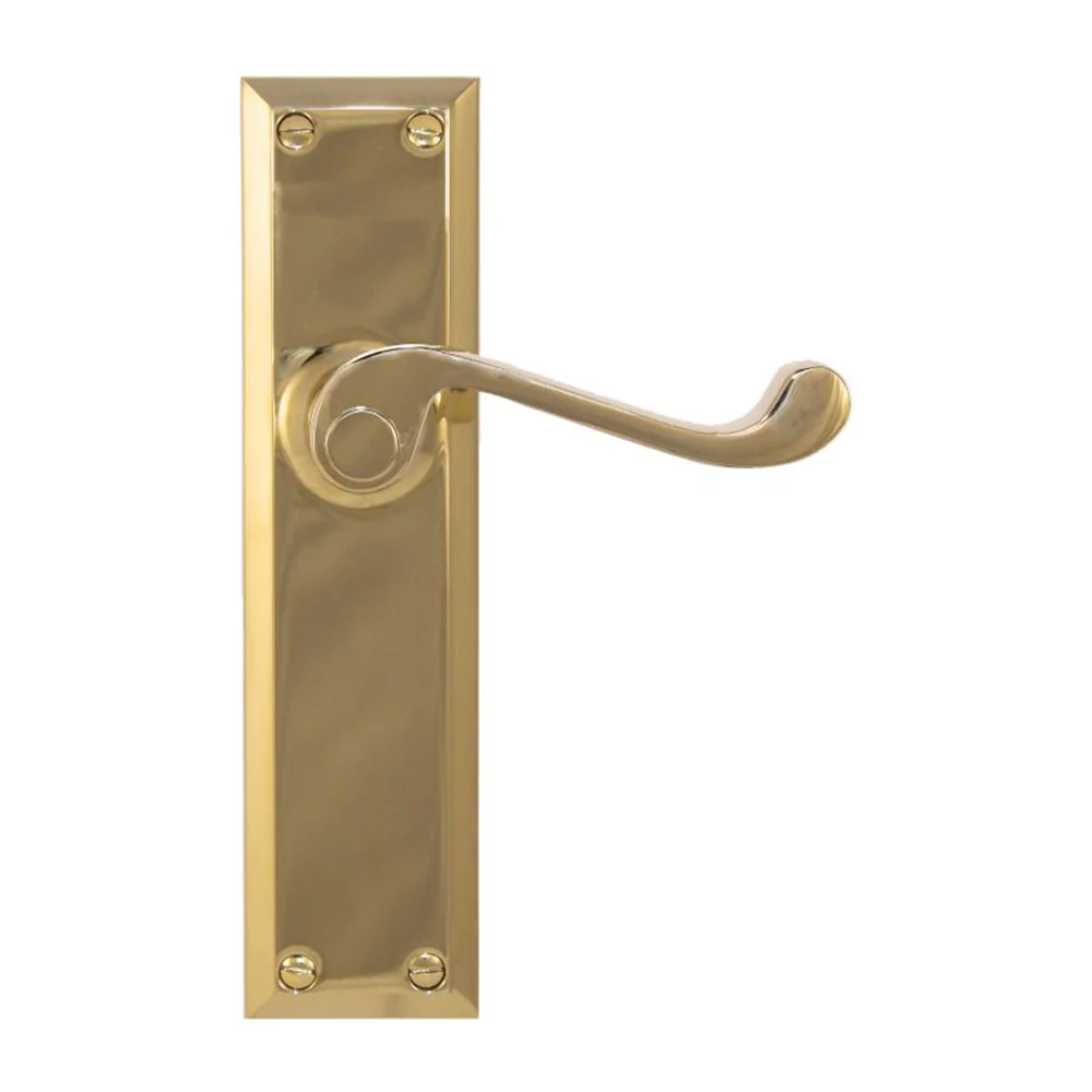 Superior Brass Classic Door Lever Single Step Passage Set - Available in Various Finishes - Image 2