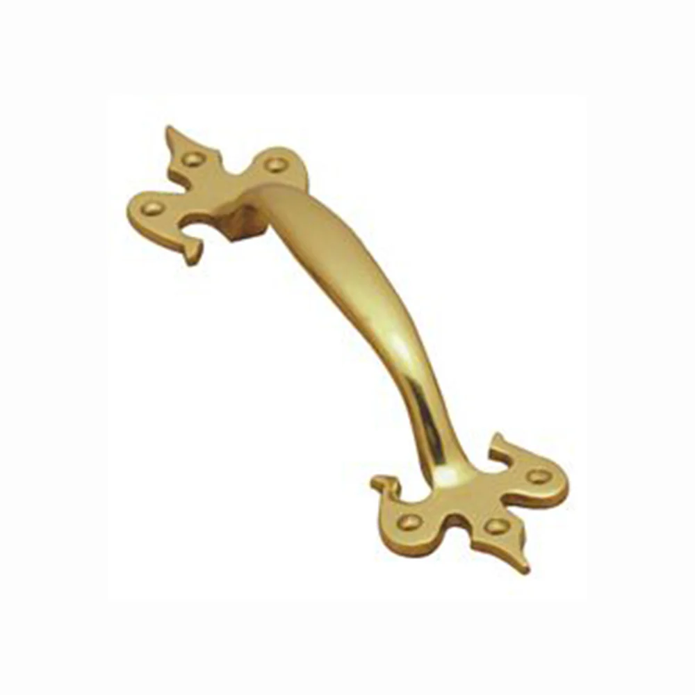 Superior Brass Classic Fleur-de-Lis Entrance Pull Handle- Available in Various Sizes - Image 4