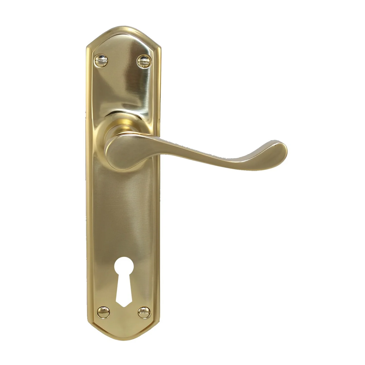 Superior Brass Colonial Design 2 Door Lever Bitkey Hole - Available in Various Finishes - Image 4