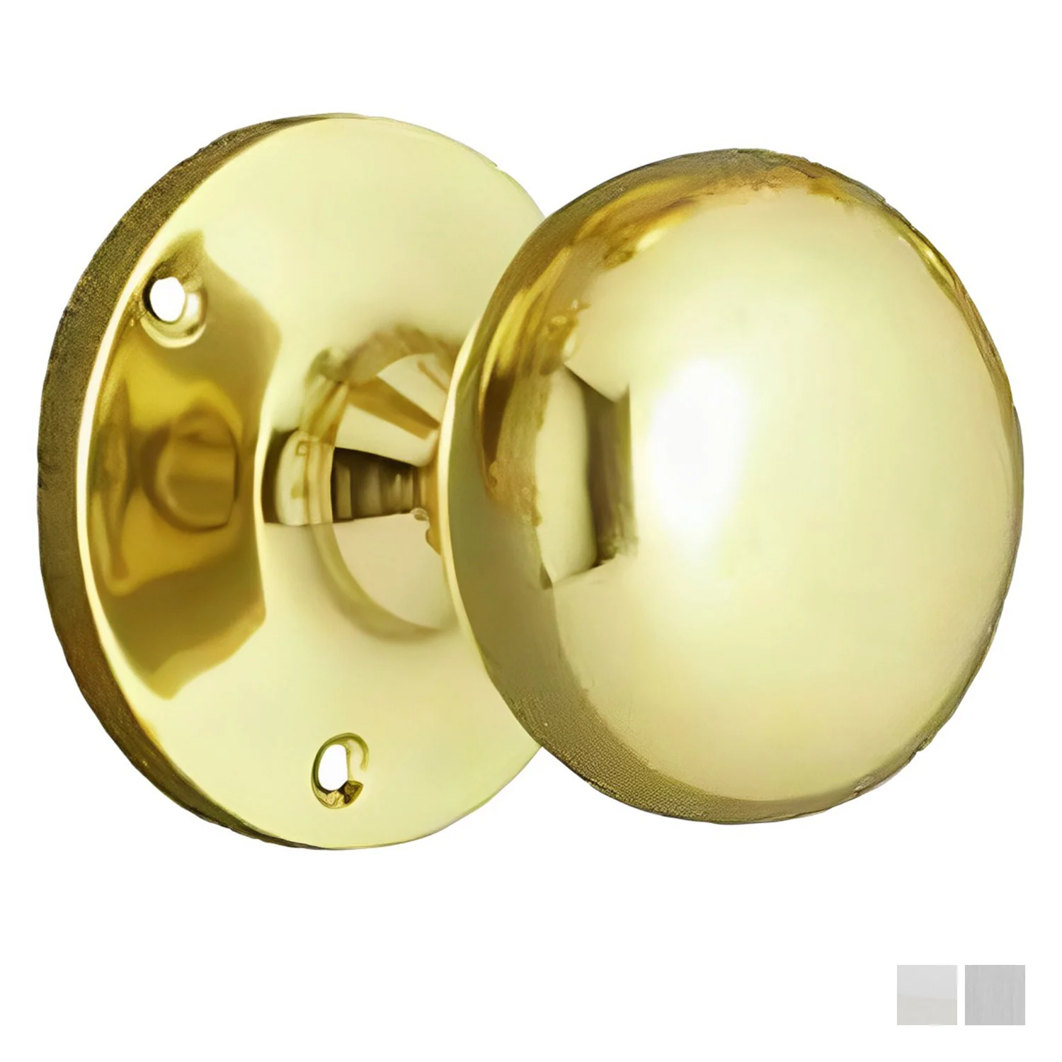 Superior Brass Colonial Door Knob on Rose Passage Set - Available in Various Finishes