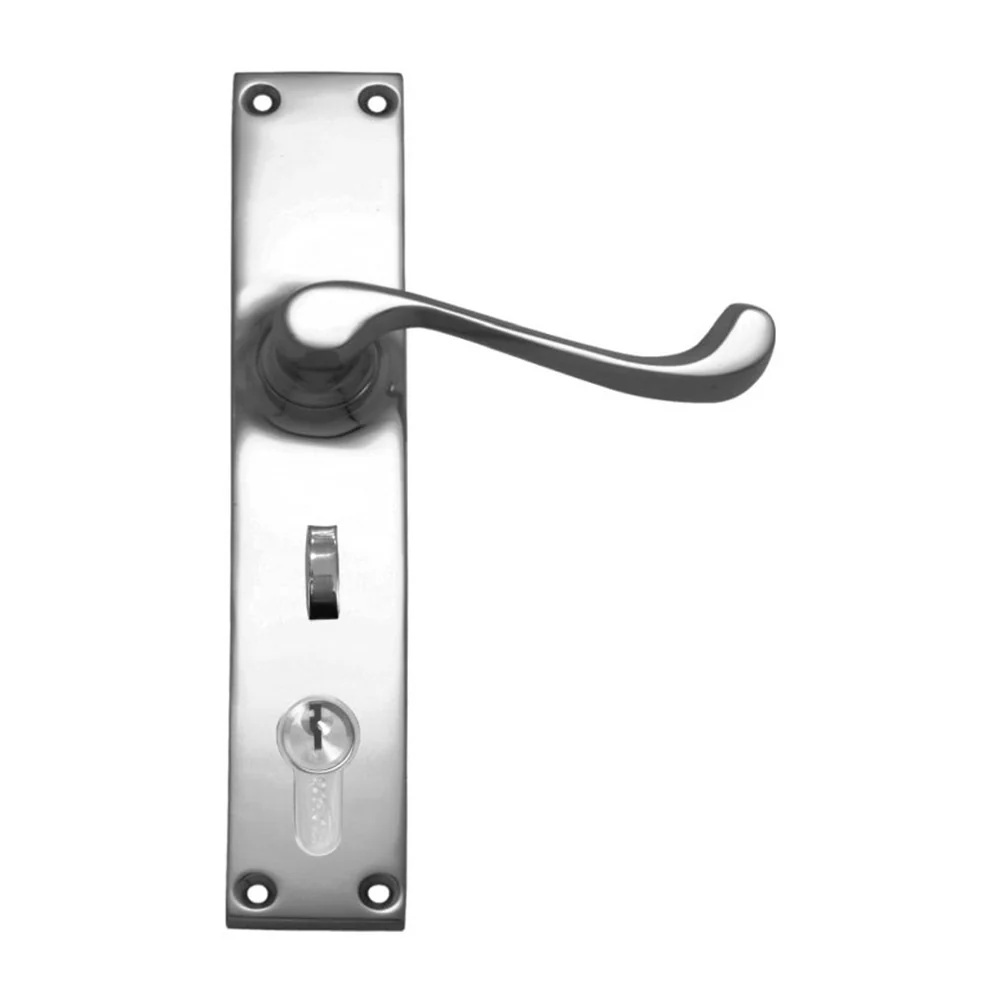 Superior Brass Contemporary Door Lever Entrance with Privacy Lock - Available in Various Finishes - Image 3