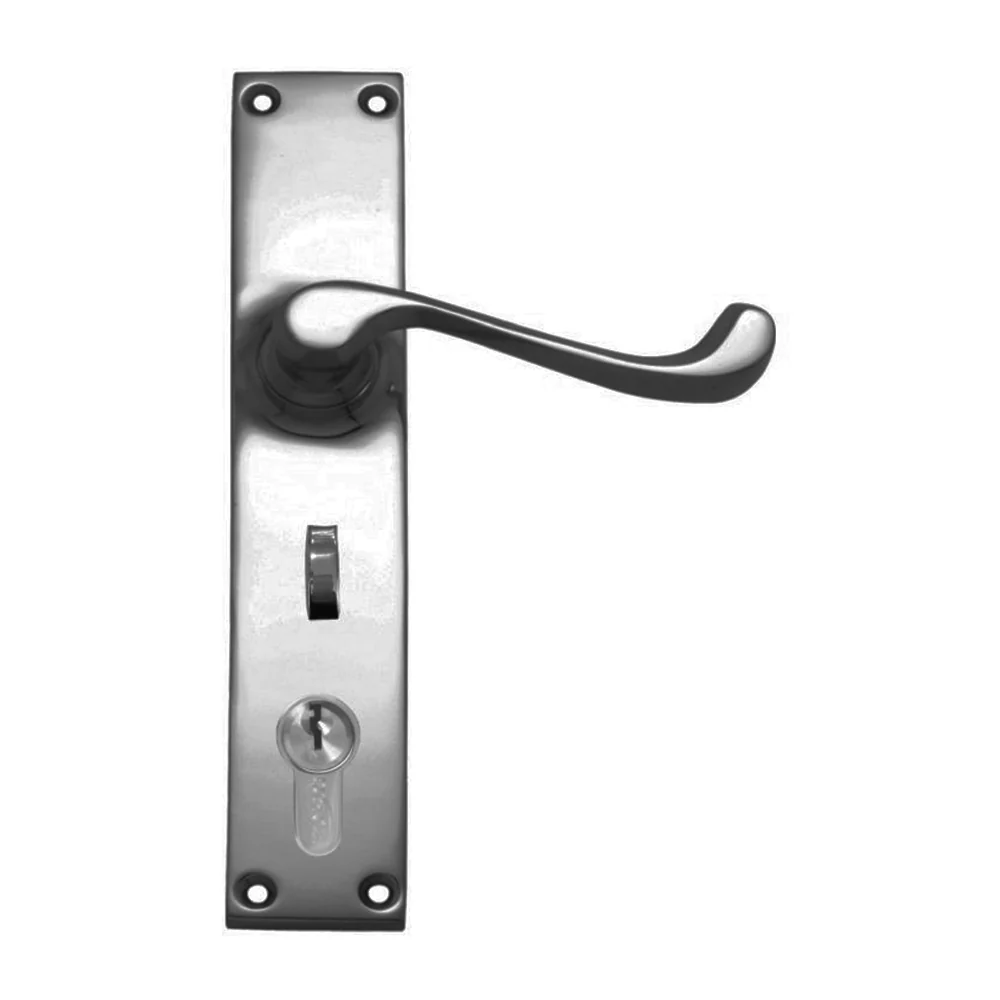 Superior Brass Contemporary Door Lever Entrance with Privacy Lock - Available in Various Finishes - Image 4