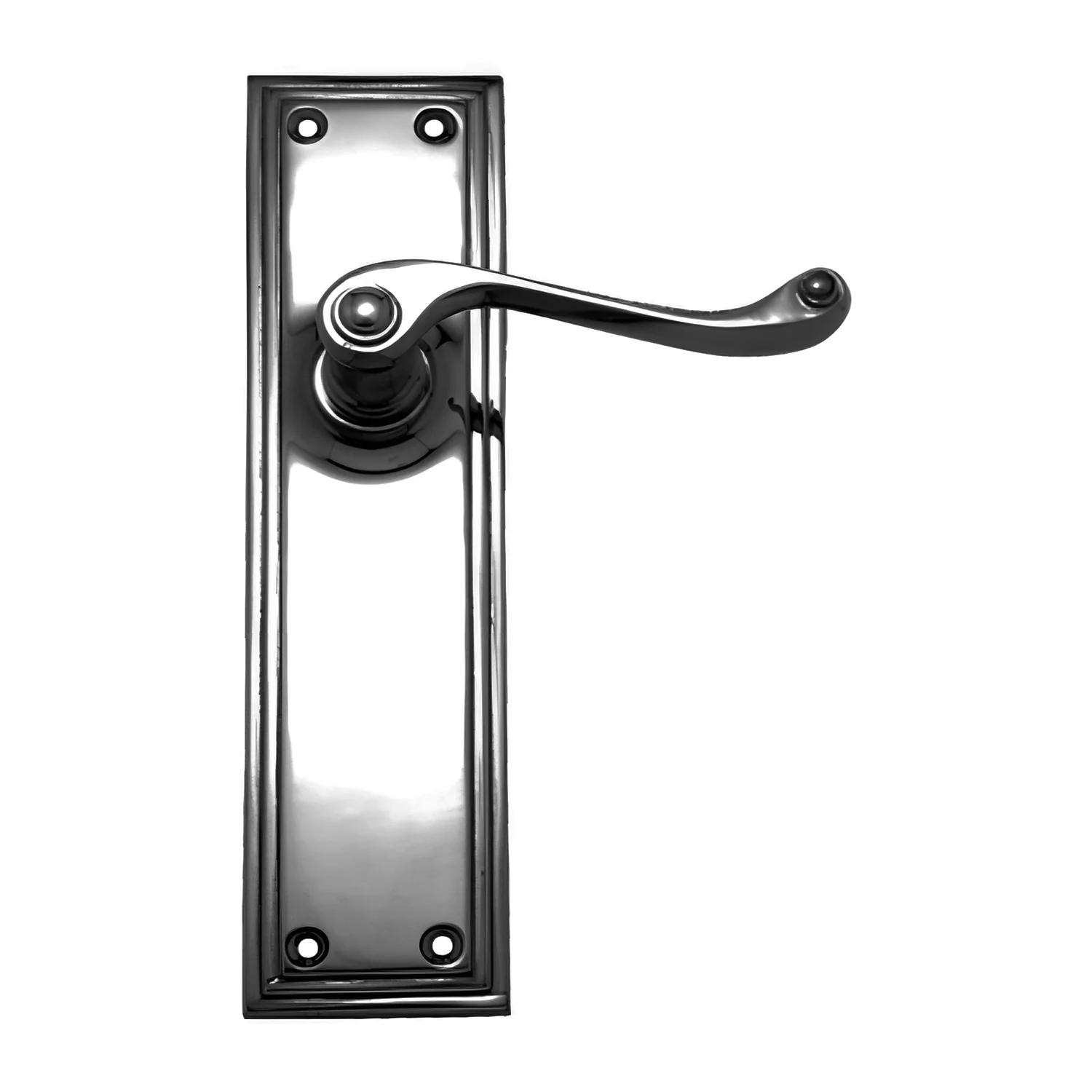 Superior Brass Door Lever on Double Step Plate Passage Set - Available in Various Finishes - Image 3