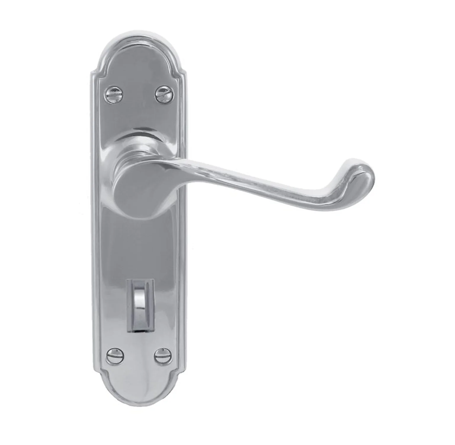 Superior Brass Door Lever on Plate Privacy Set 180x45mm - Available in Various Finishes - Image 4