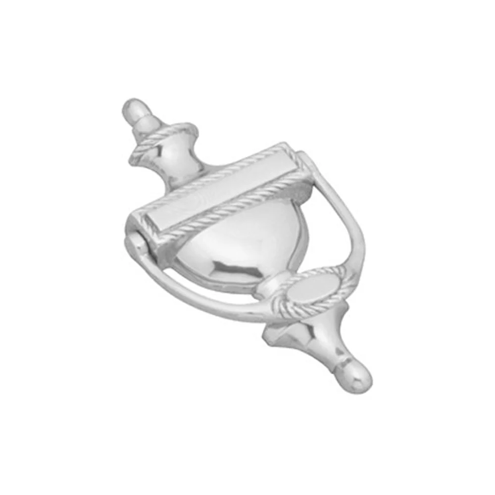Superior Brass Georgian Door Knocker 165mm - Available in Chrome Plate and Polished Brass Finish - Image 3