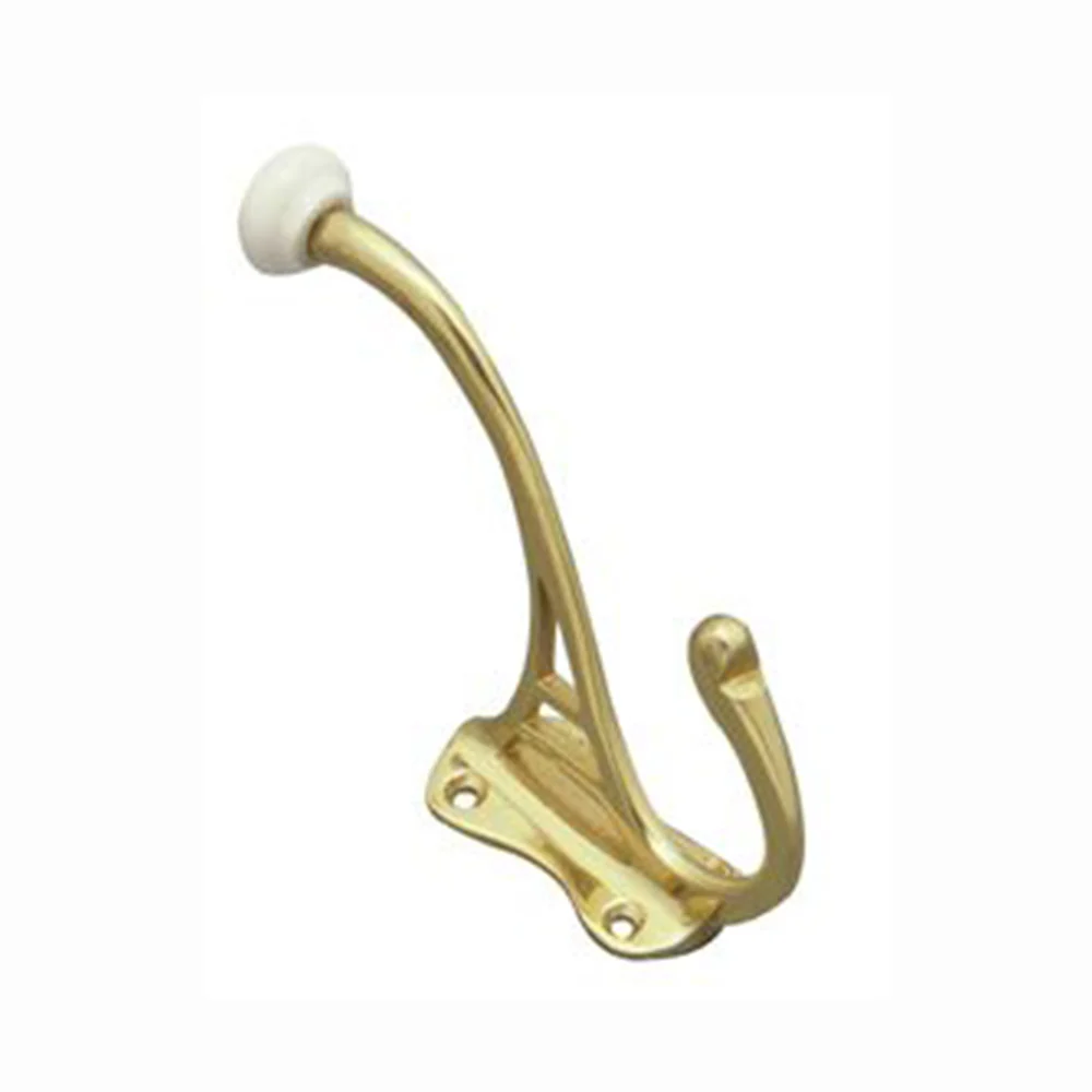 Superior Brass Hat And Coat Hook Polished Brass - Available in Various Sizes - Image 3