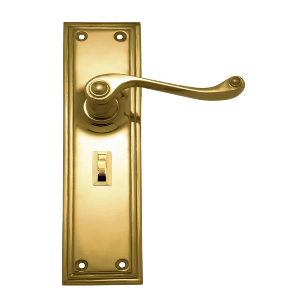 Superior Brass Heritage Door Lever Double Step Plate Privacy Set - Available in Various Finishes - Image 2