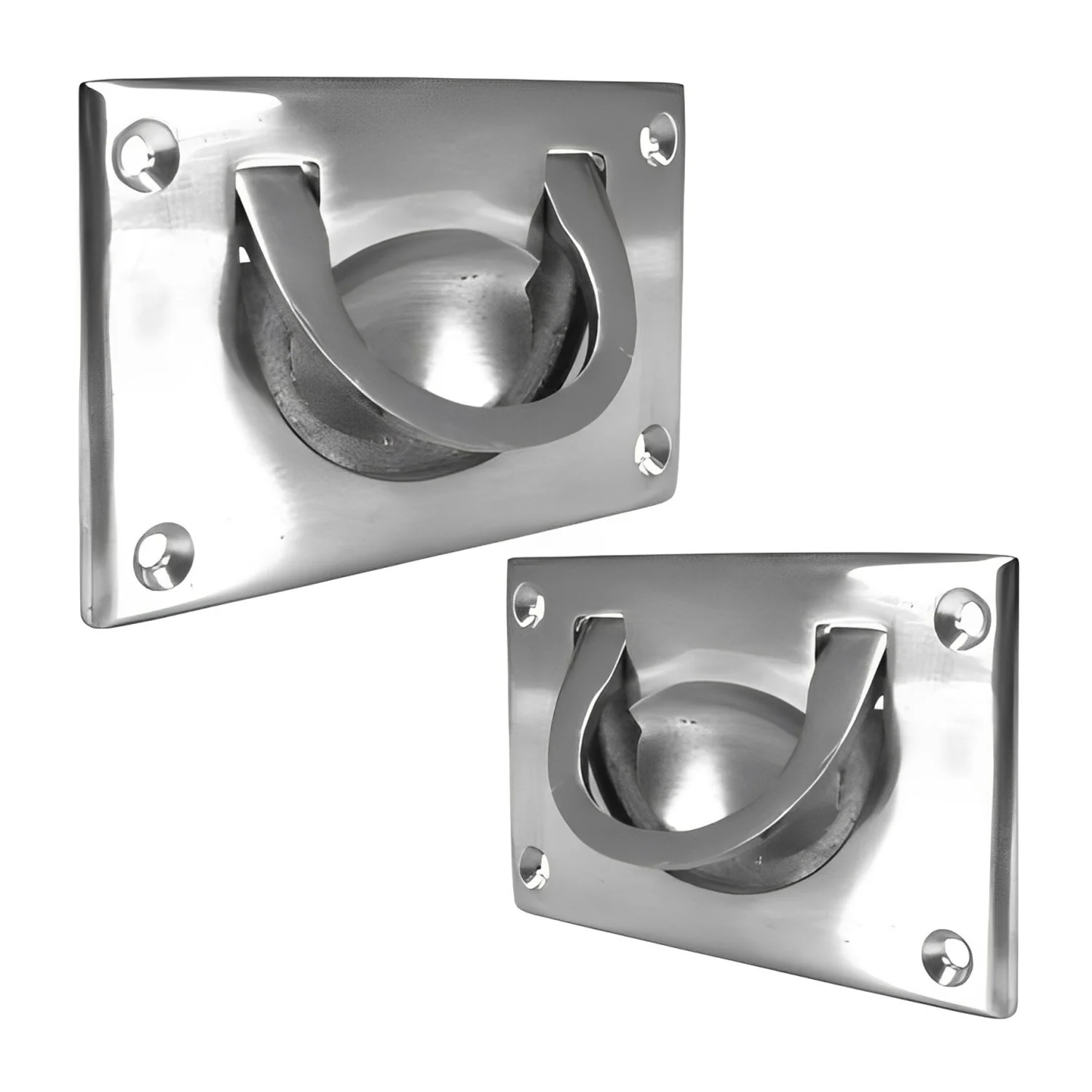 Superior Brass Military Chest Flush Pull Handle - Available in Various Sizes - Image 2
