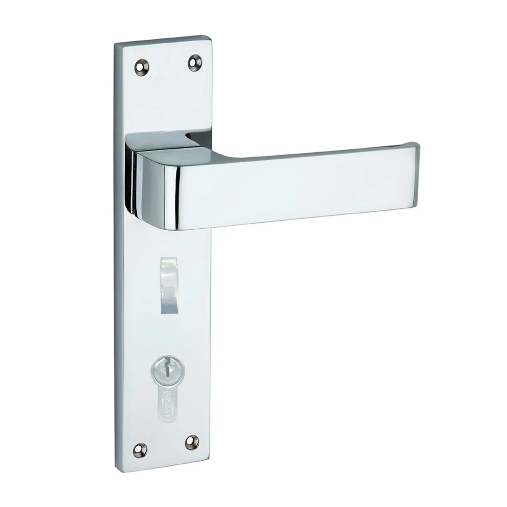 Superior Brass Narrow Urban Door Lever Entrance Set with Privacy Lock - Image 3