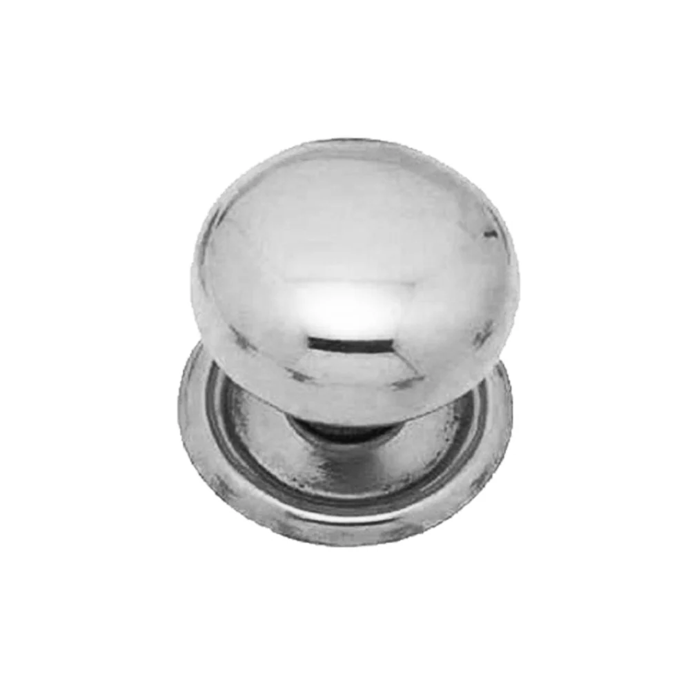 Superior Brass Round Cupboard Knob 25mm - Available in Chrome Plate and Polished Brass Finish - Image 3