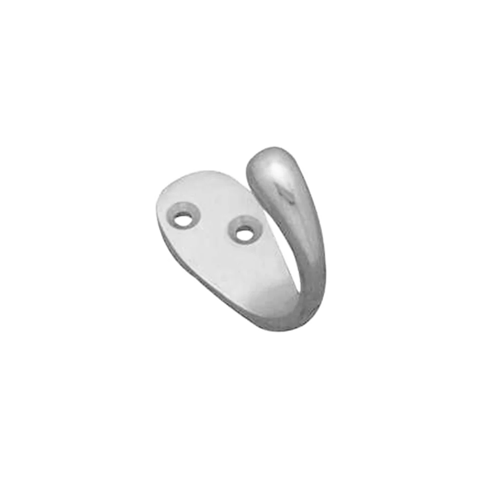 Superior Brass Single Hat and Coat Hook - Available in Polished Brass and Polished Chrome - Image 3