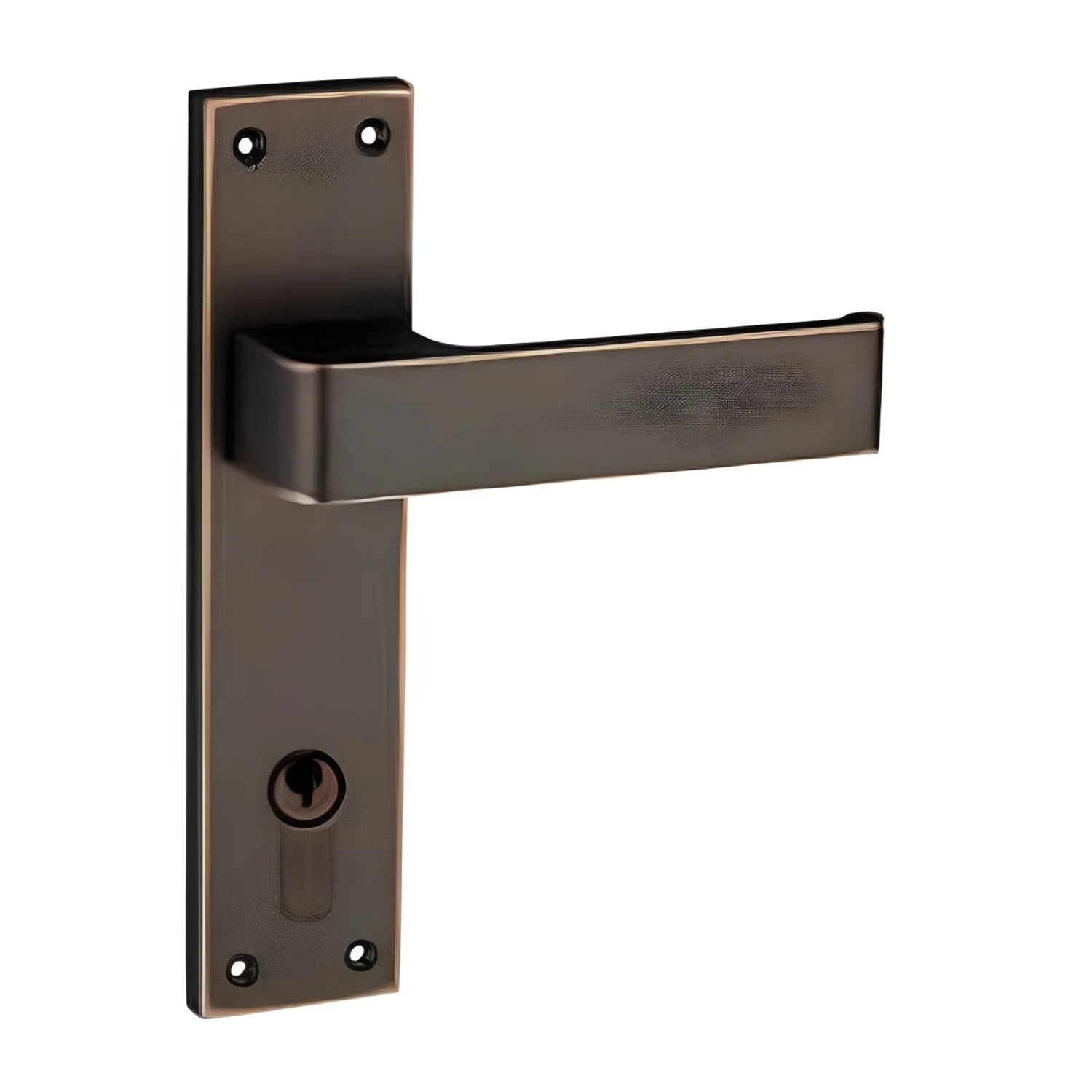 Superior Brass Urban Narrow Door Lever on Longplate Entrance Set - Available in Various Finishes - Image 2