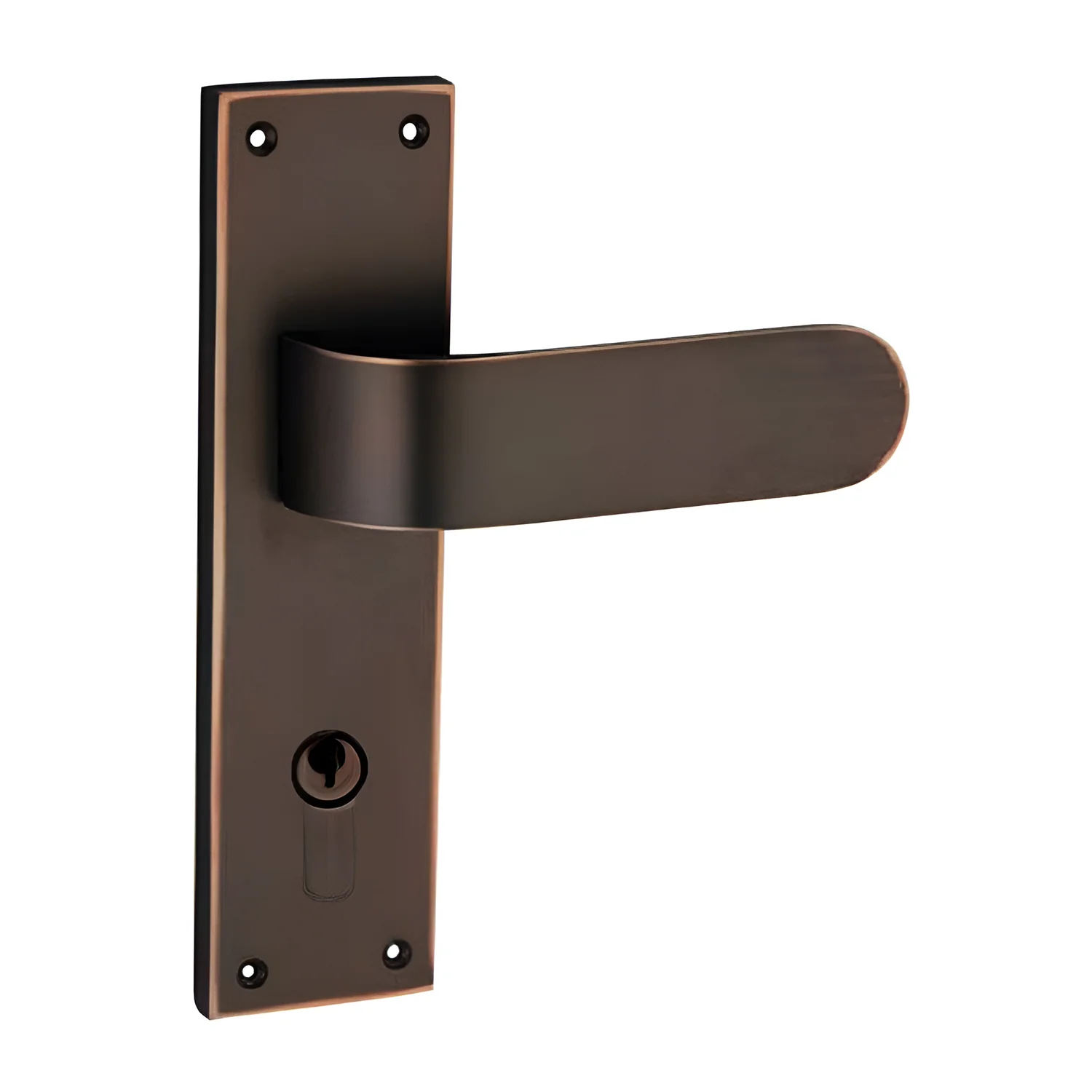 Superior Brass Urban Wide Door Lever on Longplate Entrance Set - Available in Various Finishes - Image 2
