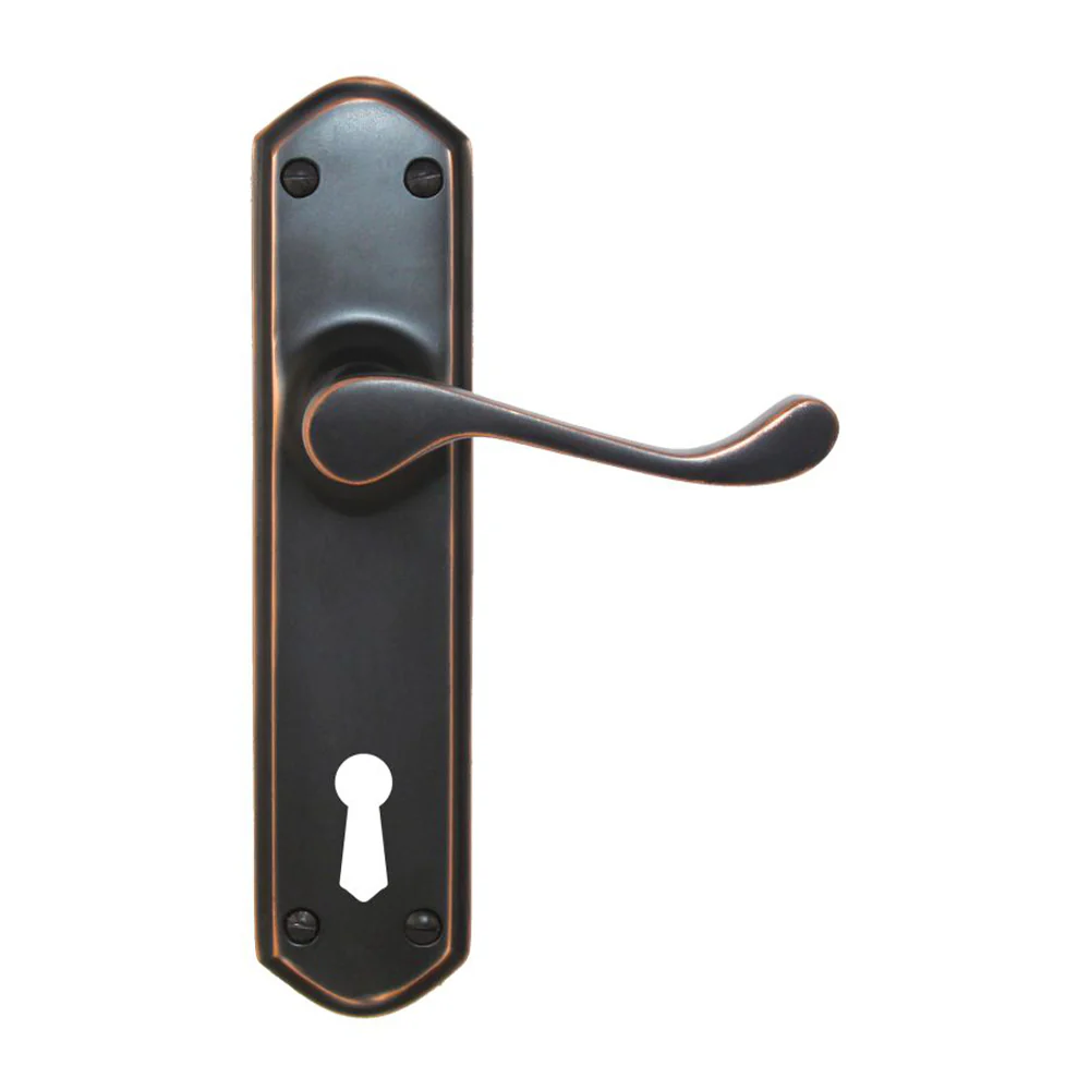Superior Brass Victorian Design 2 Door Lever Bitkey Hole - Available in Various Finishes - Image 3