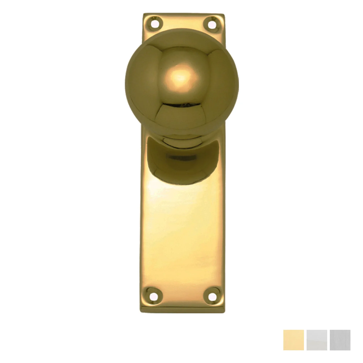 Superior Brass Victorian Door Knob Passage Set - Available in Various Finishes