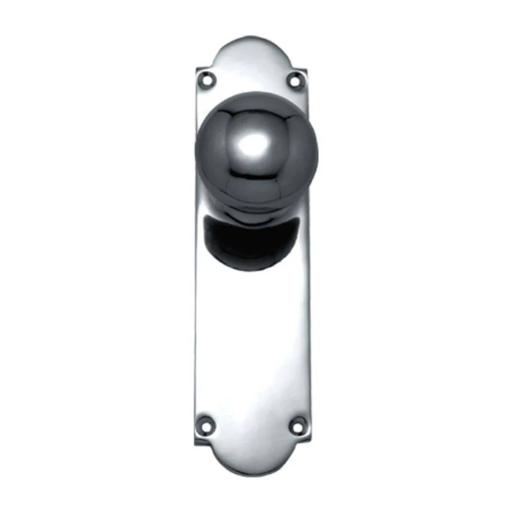 Superior Brass Victorian Knob on Longplate Passage Set - Available in Various Finishes - Image 4