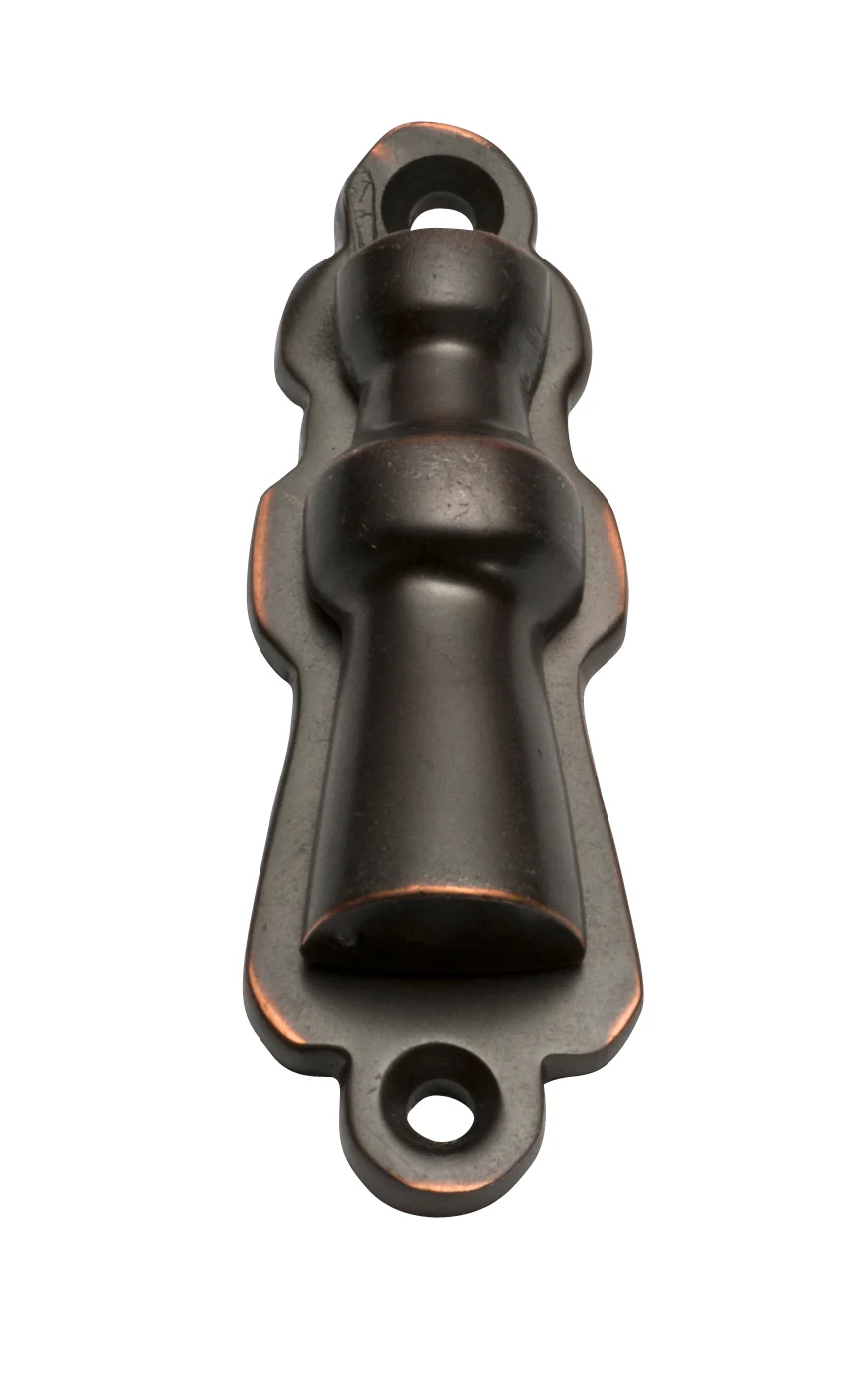 Tradco 1244AC Covered Escutcheon Antique Copper 60x20mm