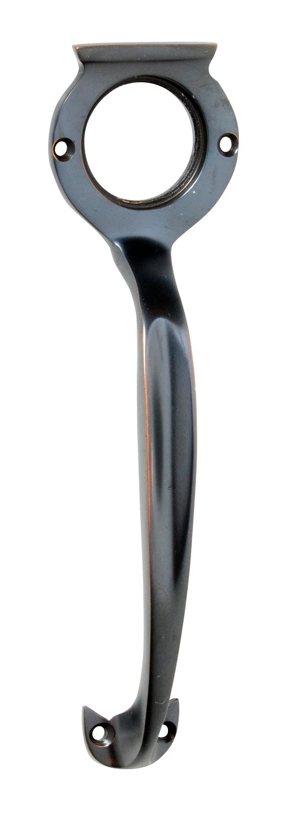 Tradco 1489AC Pull Handle Cylinder Hole Antique Copper 185x50mm