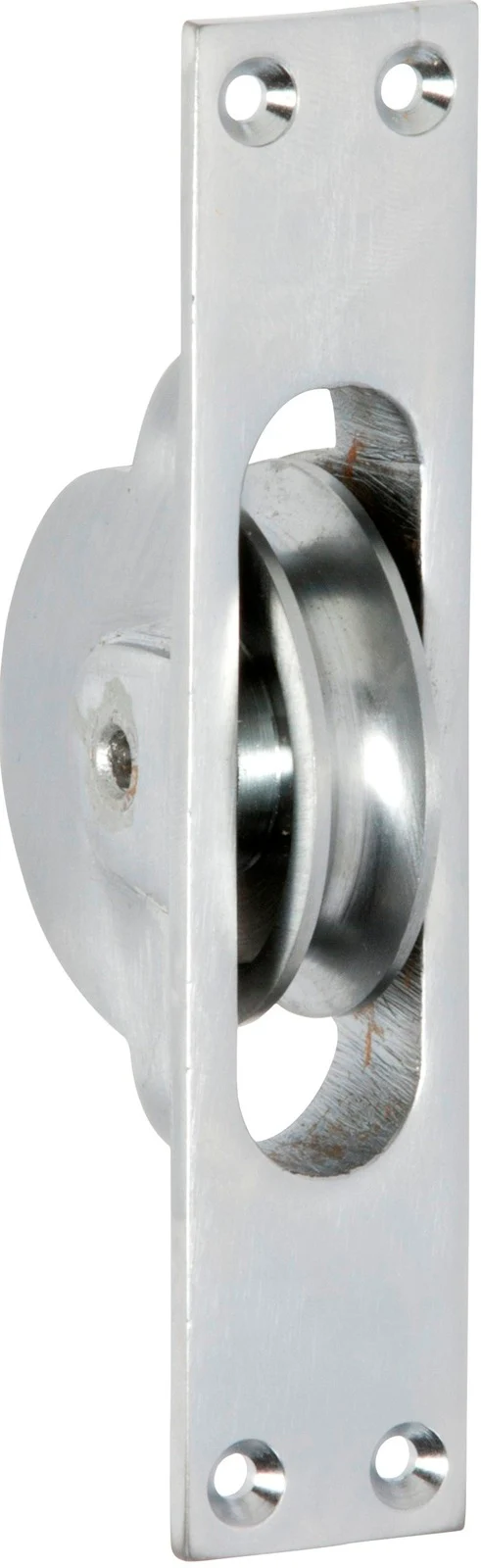 Tradco Sash Pulley 25x125mm Satin Chrome 1683