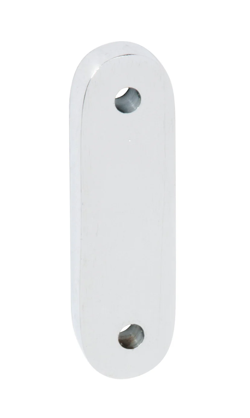 Tradco 1756SC Adaptor Plate Teardrop Fastener Satin Chrome