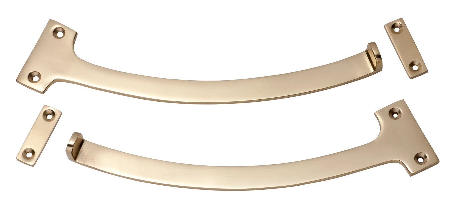 Tradco 1783PB Fanlight Stop Polished Brass Pair