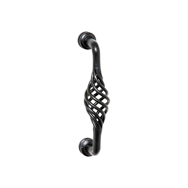 Tradco 1863MB Twist Pull Handle Iron Matt Black 125mm