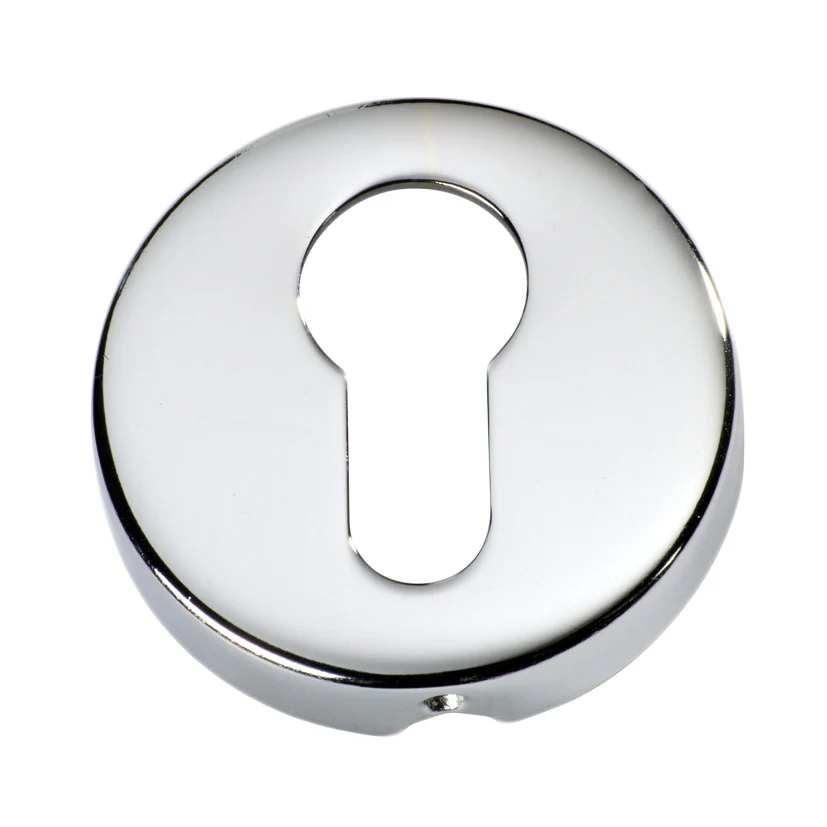 Tradco 2042CP Euro Cylinder Escutcheon SB Polished Chrome  50mm