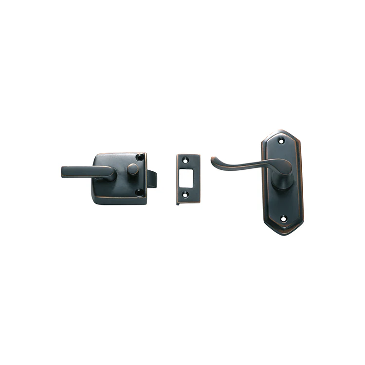 Tradco 2062AC Screen Door Latch Antique Copper LH External