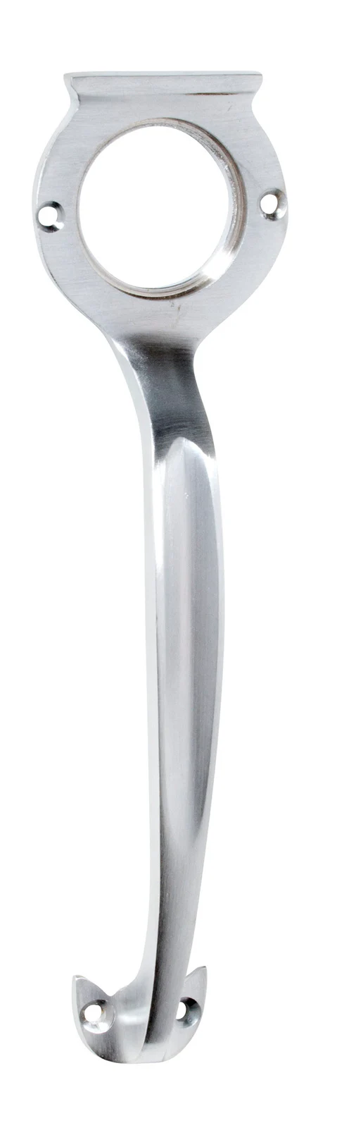 Tradco 2937SC Pull Handle Cylinder Hole Satin Chrome 185x50mm