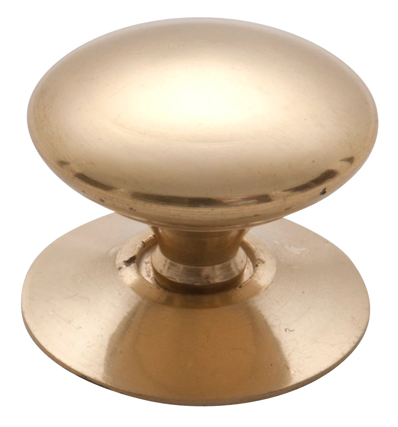 Tradco 3667PB Victorian Cupboard Knob Polished Brass 32mm