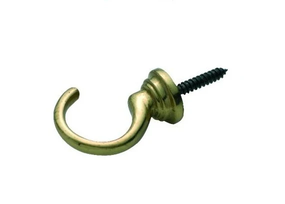 Tradco 3912PB Cup Hook Polished Brass 33mm