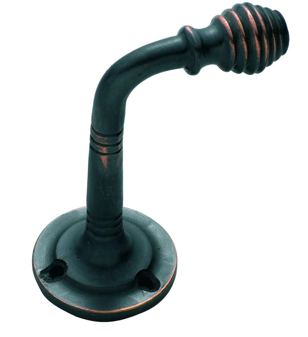 Tradco 3915AC Reeded Robe Hook Antique Copper H40-P75mm
