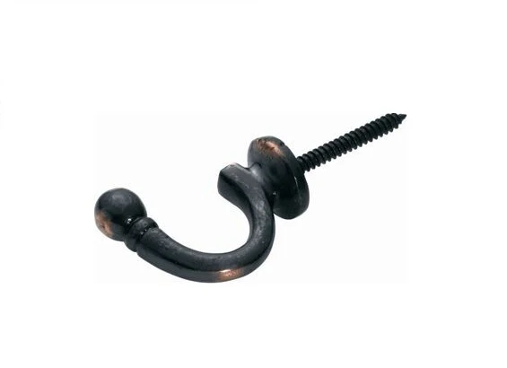 Tradco 3917AC Single Hook / Tie Back Antique Copper 45mm