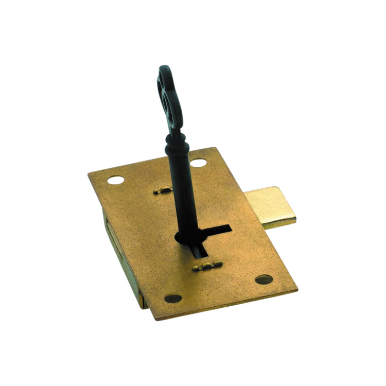 Tradco 4003 Cupboard Lock Brass 76x37mm