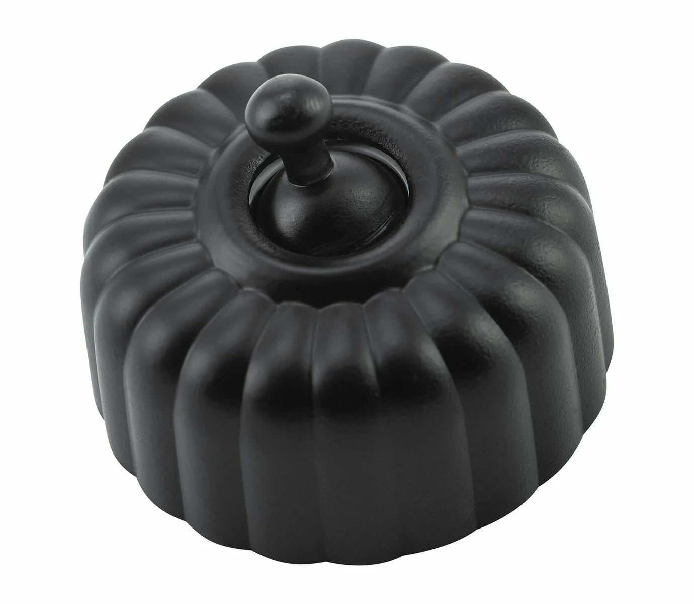 Tradco 5330 Fluted Switch Matte Black