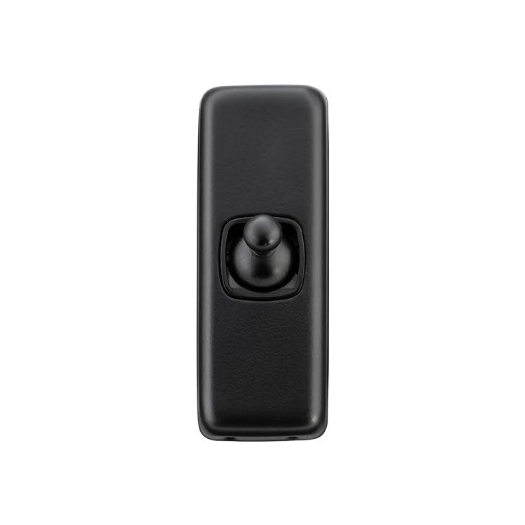 Tradco 5350 1 Gang Flat Plate Toggle Switches Matt Black 30x82mm