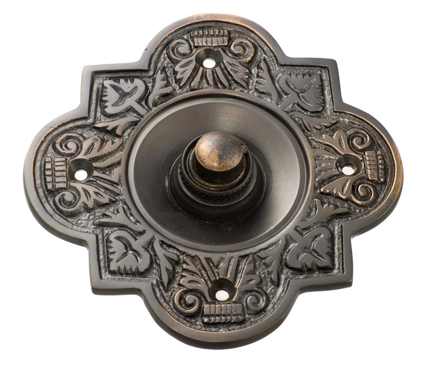 Tradco 5512AC Bell Push Antique Copper 100x100mm