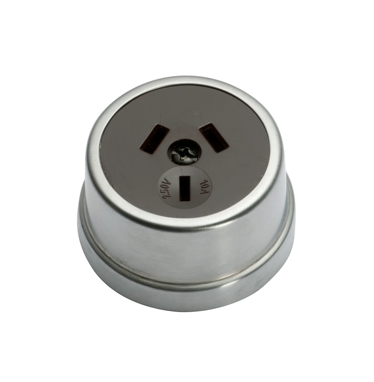 Tradco 5524SC Traditional Socket Satin Chrome Brown