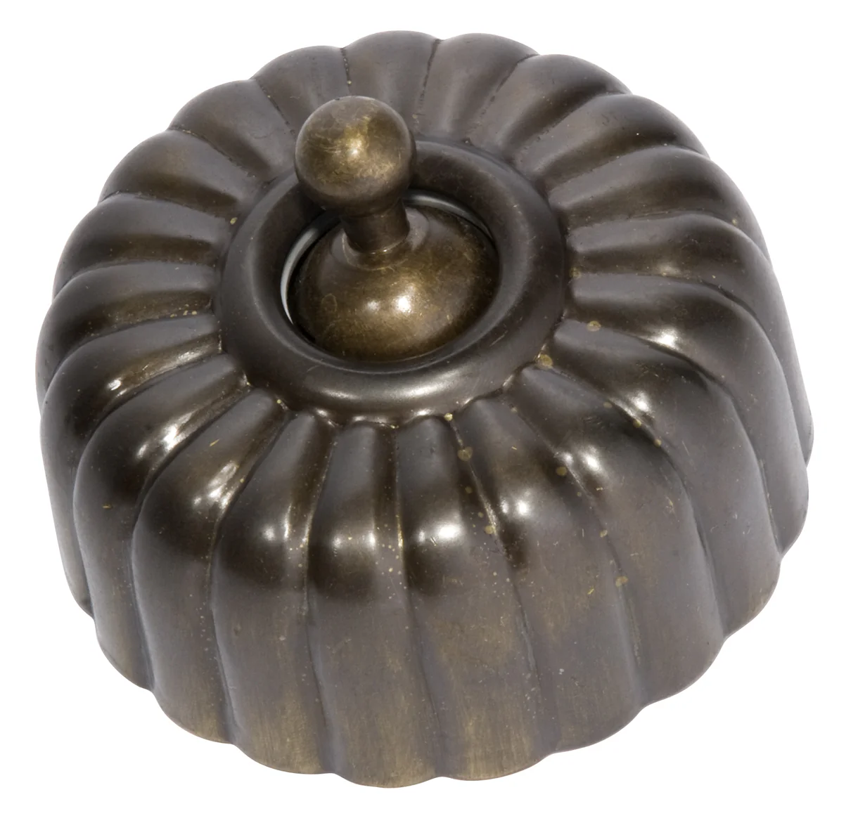 Tradco 5570AB Fluted Switch Antique Brass