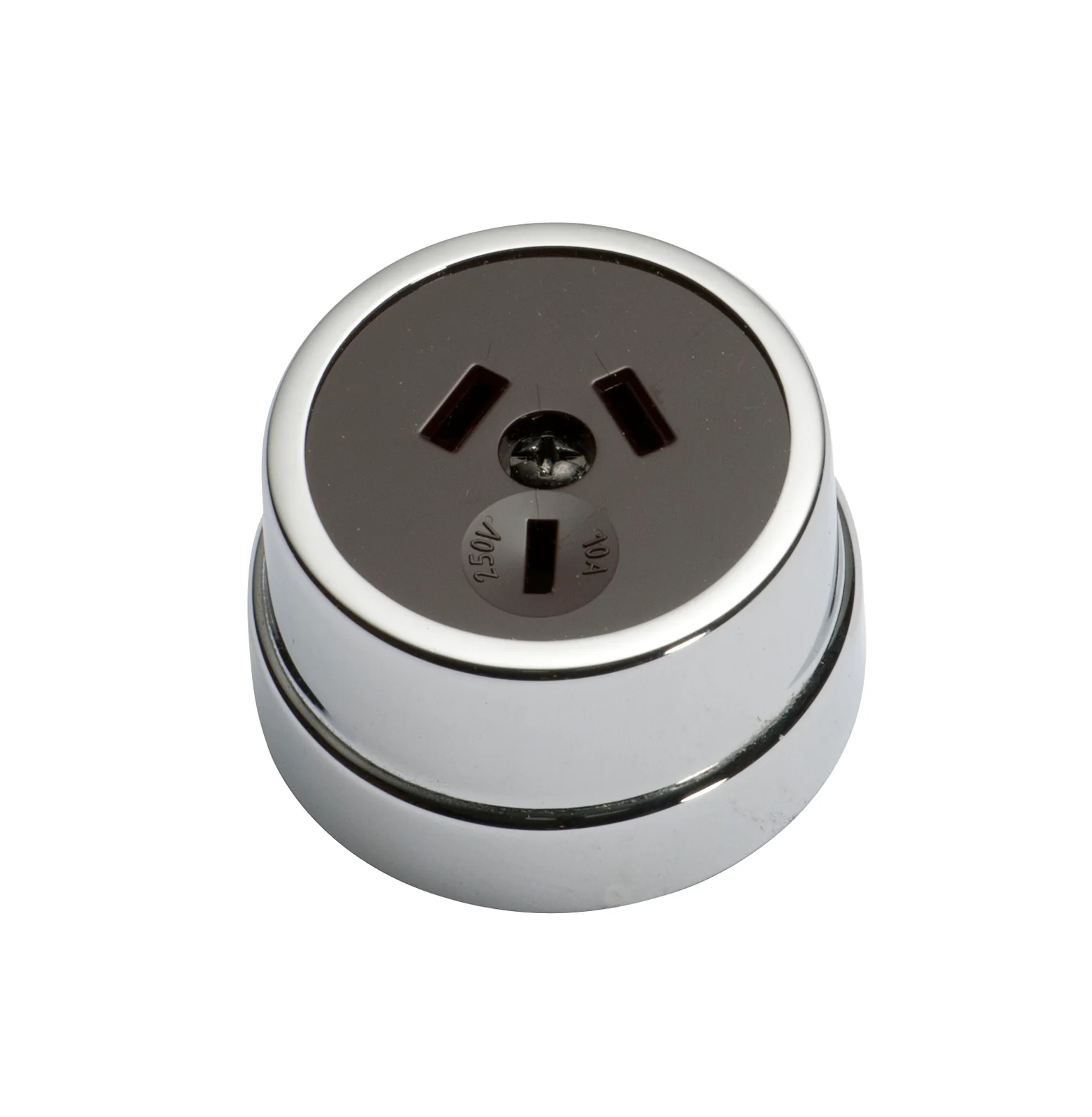 Tradco 5779CP Traditional Socket Polished Chrome Brown