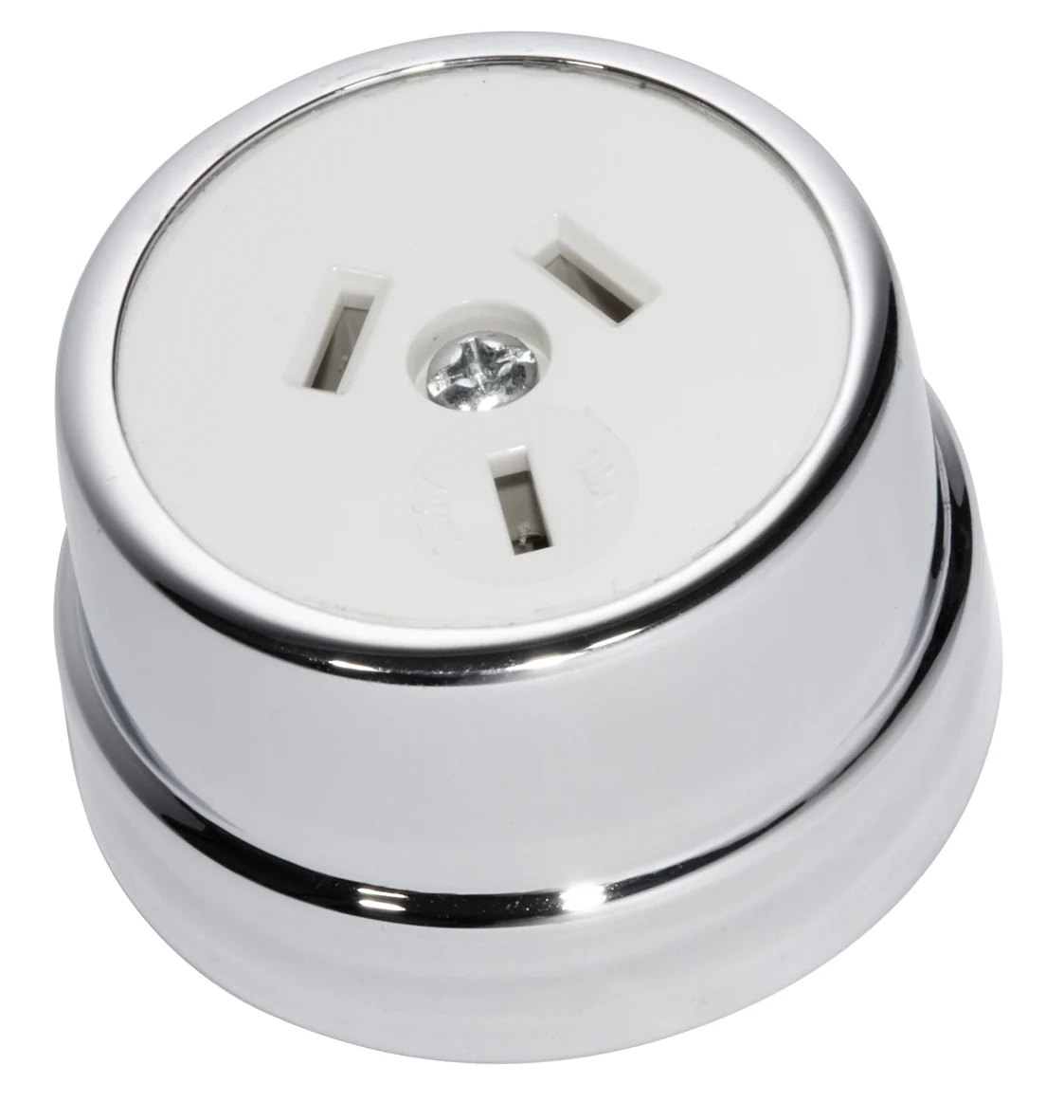Tradco 5780CP Traditional Socket Polished Chrome White