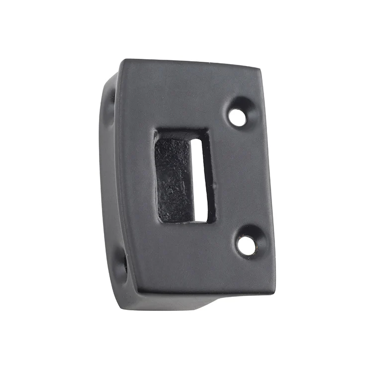 Tradco 9638 Door Latch Box Keeper Matte Black