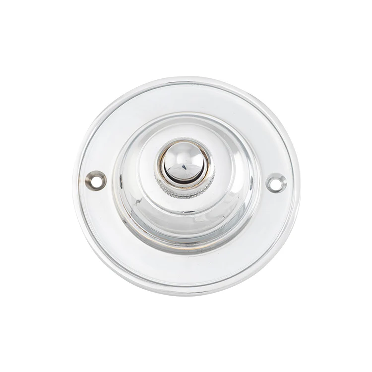 Tradco 9757 Round Bell Push Chrome Plate 75mm