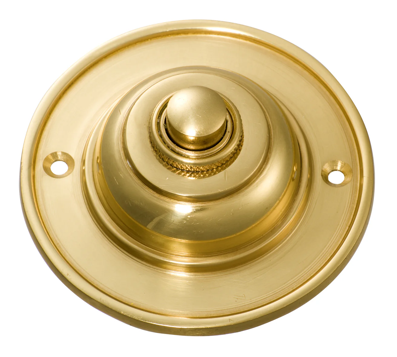 Tradco Bell Push Polished Brass 75mm 5500